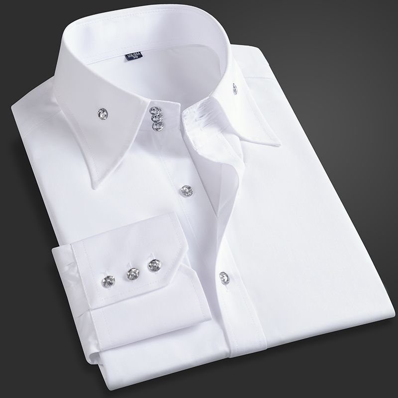Men Formal Wear Shirts - Spring Autumn Men's Executive Shirt Korean