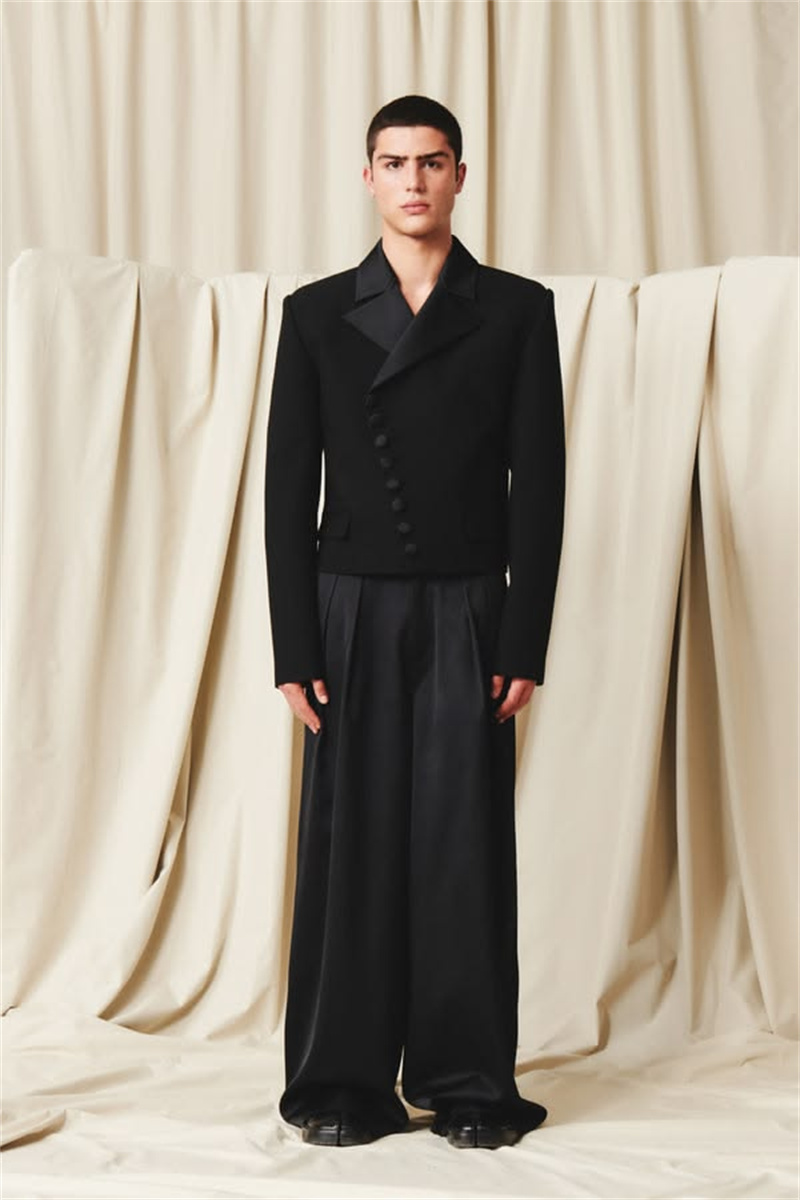 Men Formal Wear Outfits - Loose Men Suits Pants Set 2