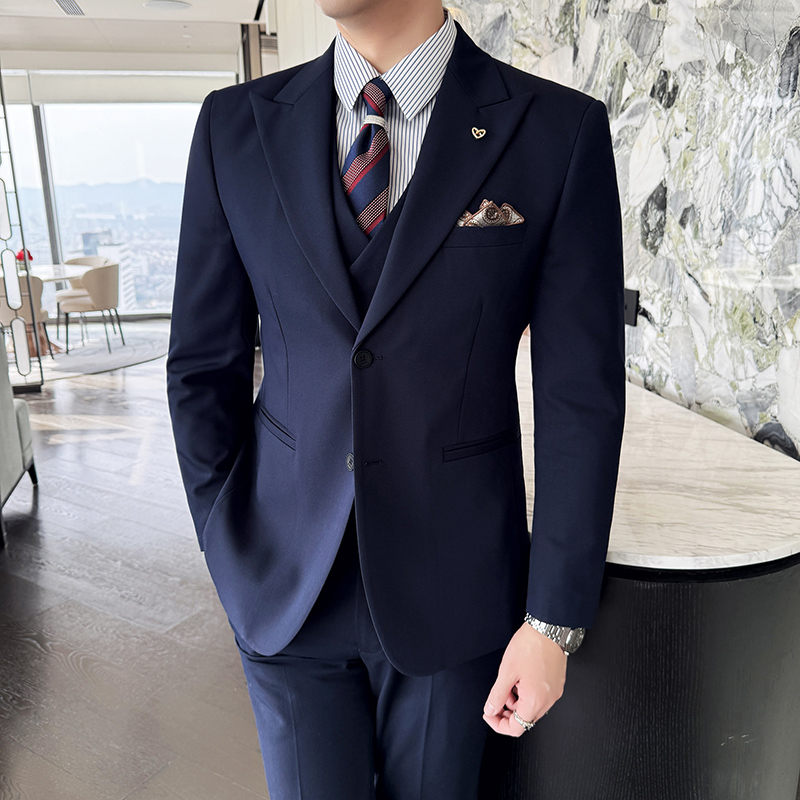 Men's suit three-piece busines - Men Formal Wear Top review and price