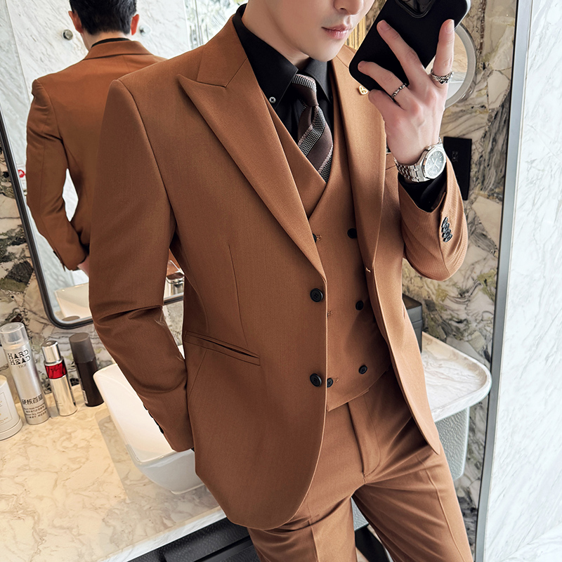 Men's suit three-piece busines - Men Formal Wear Top review and price