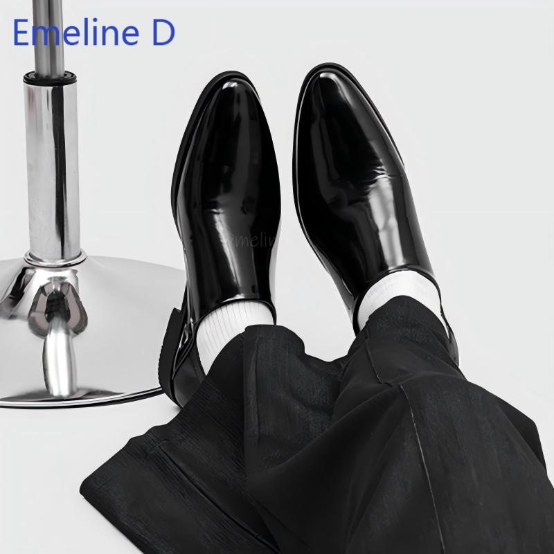 Male Glossy Patent Leather Loa - Men'S Urban Formal Wear review and price