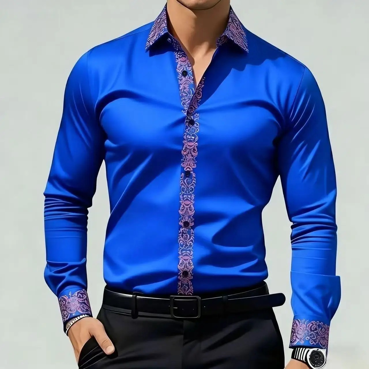 Men's Ethnic Style Printed Shi - Men'S Formal Ethnic Wear review and price