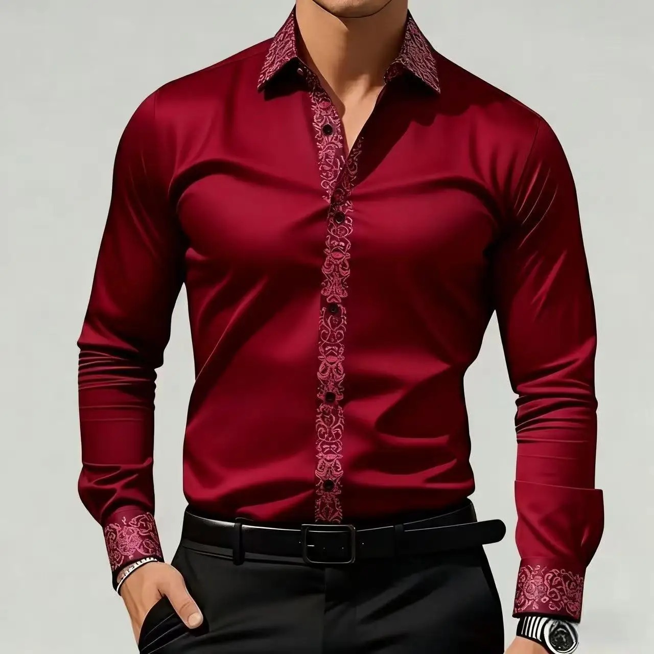 Men's Ethnic Style Printed Shi - Men'S Formal Ethnic Wear review and price