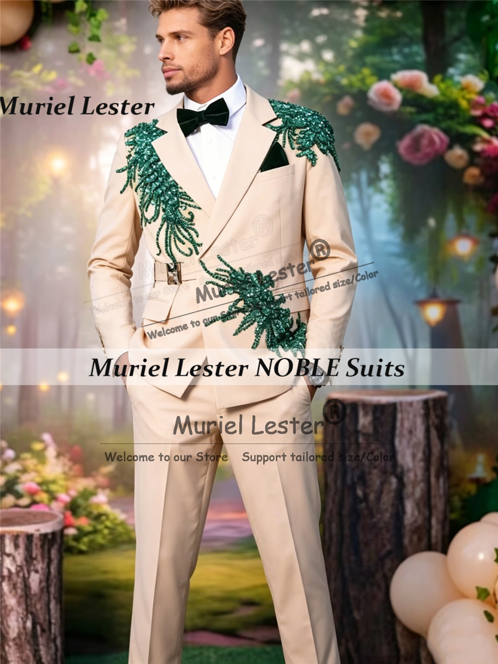 Customized Rhinestone Beaded S - Unique Men'S Formal Wear review and price