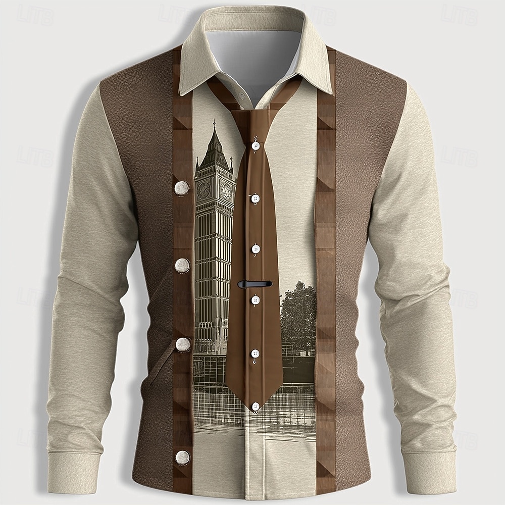 Men's 3D fake coat print long  - Unique Men'S Formal Wear review and price