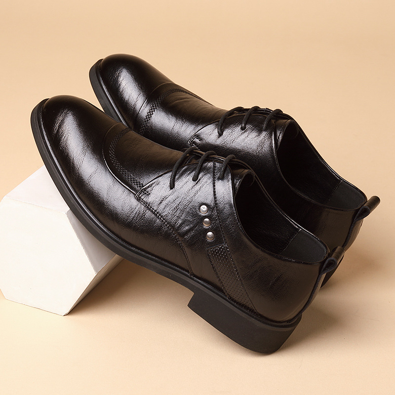 Leather Oxford Shoes With Meta - Men Formal Party Wear Dress review and price