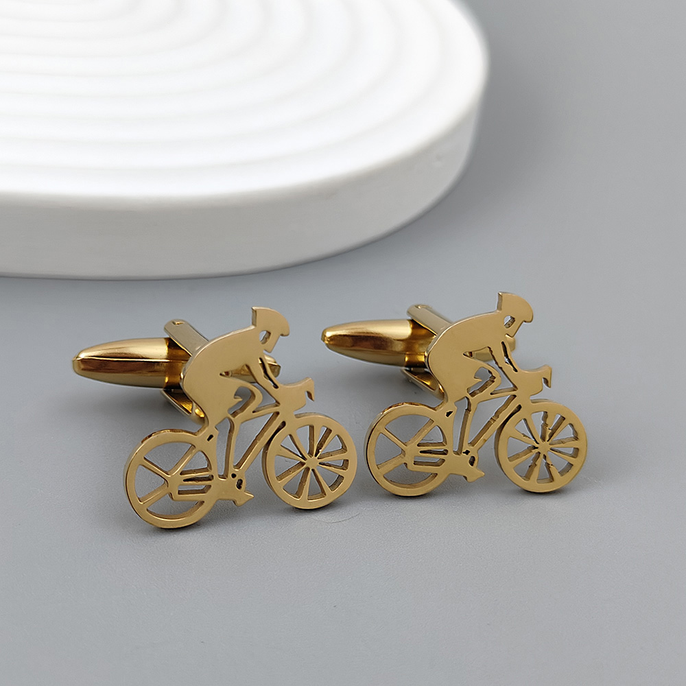 Bicycle racer gold-plated cuff - Men Formal Wear Shirts review and price