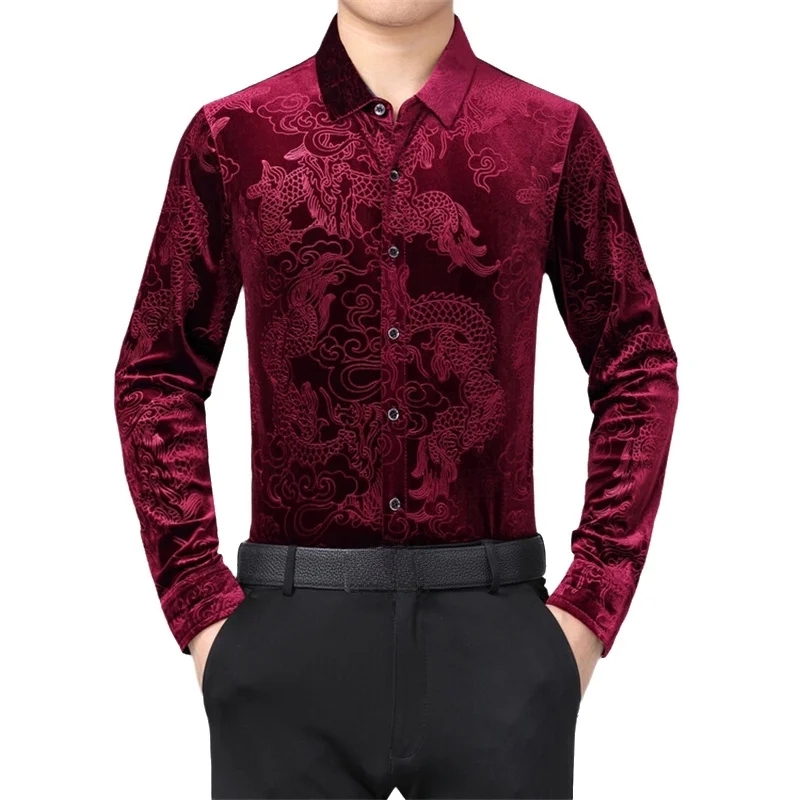 Men's Long Sleeve Shirt Chines - Men Formal Party Wear Dress review and price