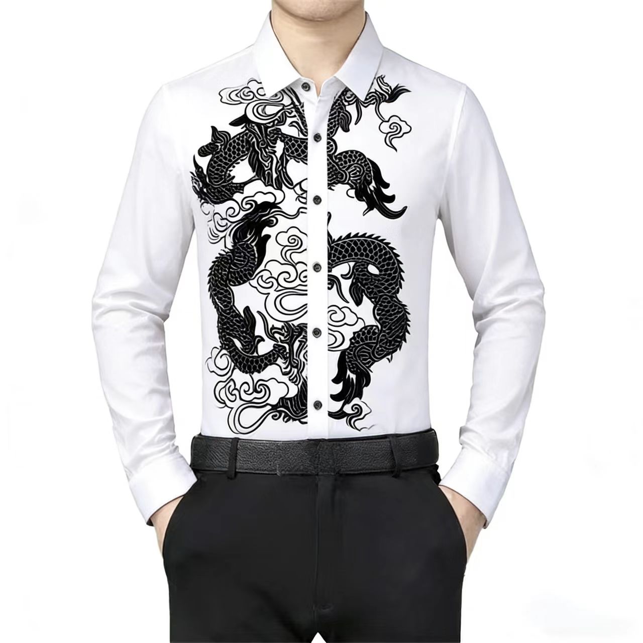 Men's Long Sleeve Shirt Chines - Men Formal Party Wear Dress review and price