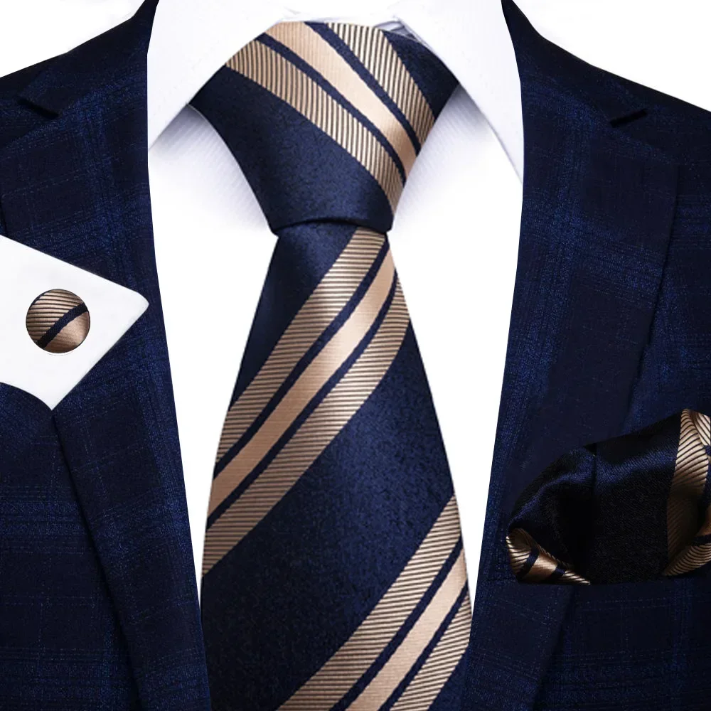 High-grade Polyester Silk Tie  - Men Formal Wear With Scarf review and price