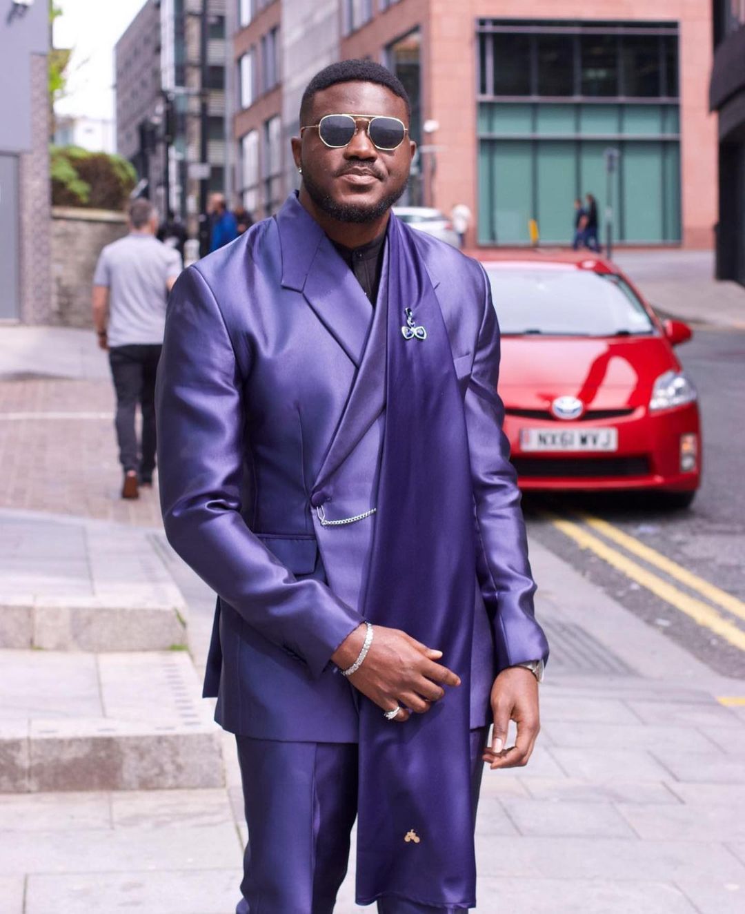 Purple Satin Men Suit Set 2 Pi - Men Formal Wear Purple review and price