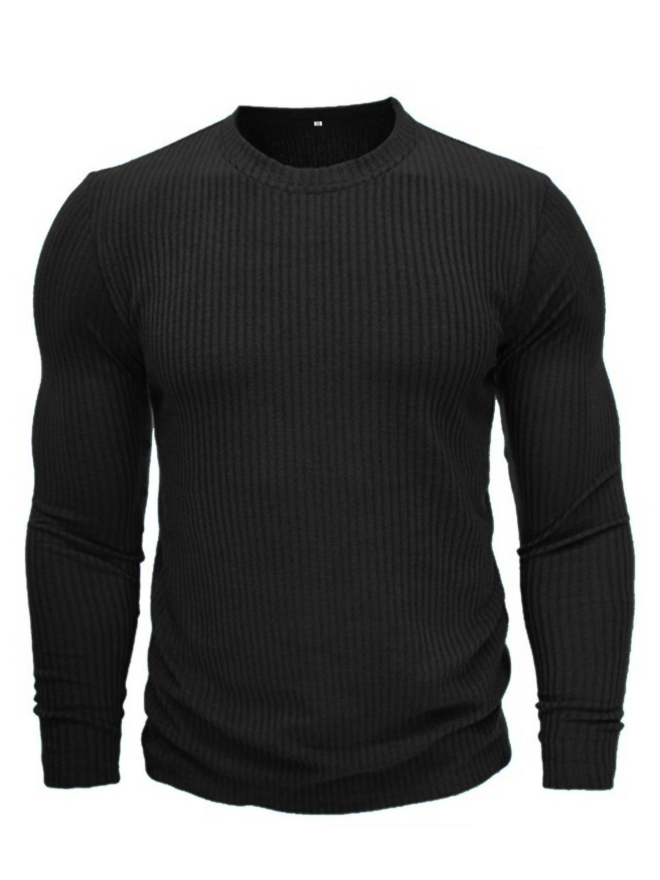 Men's Round Neck Long Sleeve K - Men Formal Wear Shirts review and price