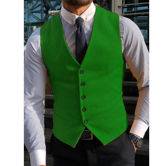 Men's Suit Formal V Neck Wool  - Formal Vest Waistcoat review and price
