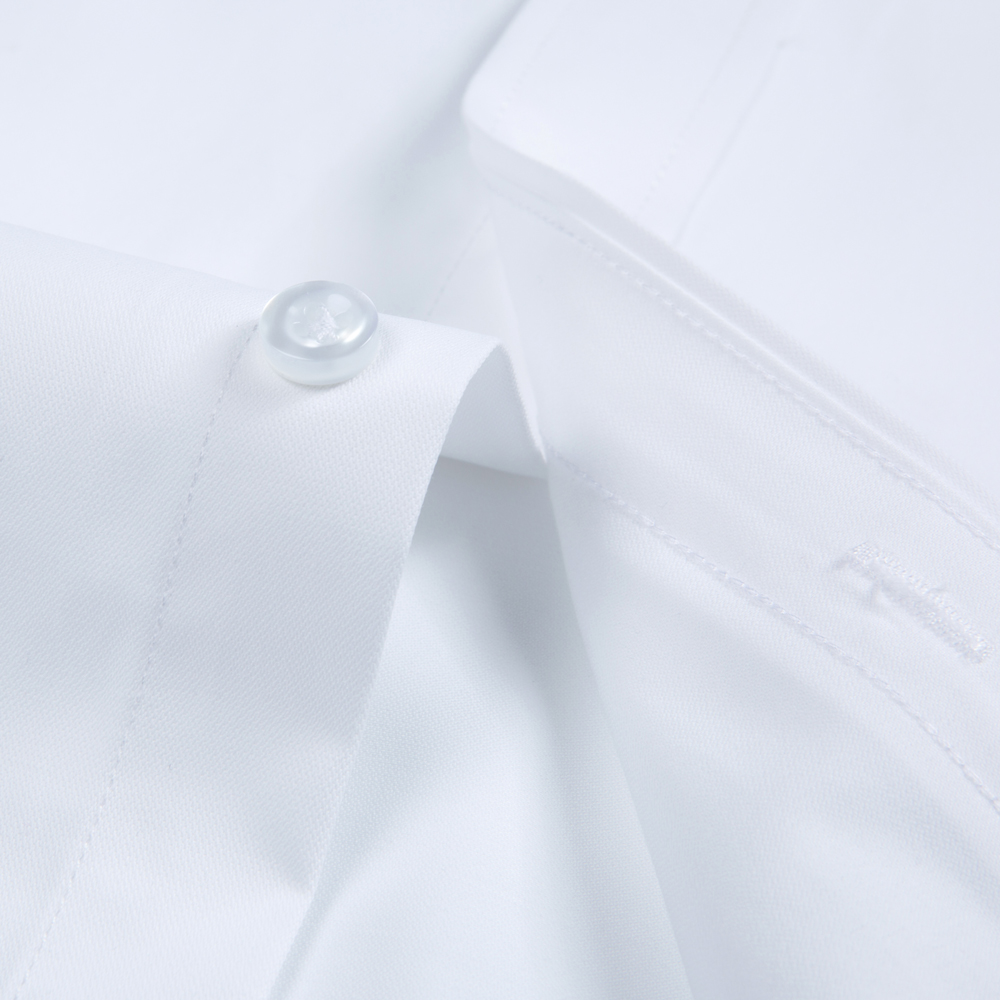 White Solid Color Men's Long S - Men Formal Wear Shirts review and price