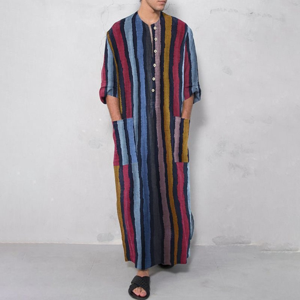 2026 New Striped Printed Musli - Men Formal Wear Shirts review and price