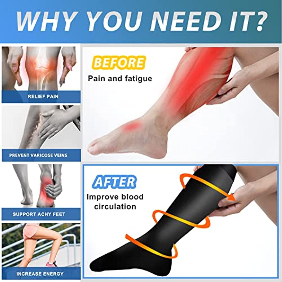 7 Pair Compression Socks Women - Sock Garter Men review and price