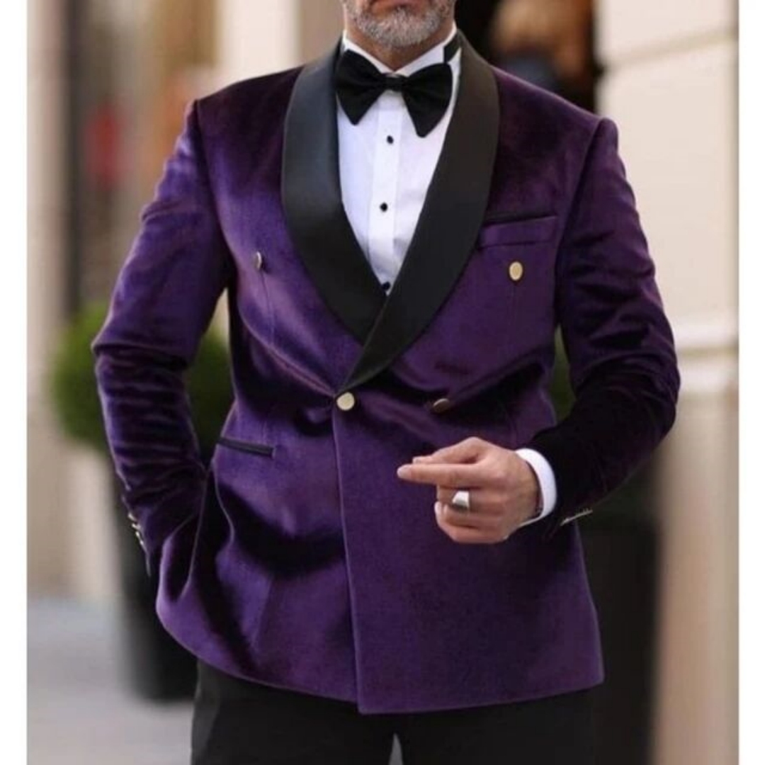 XS-6XL Velvet Wedding Men Suit - Men Formal Wear Top review and price