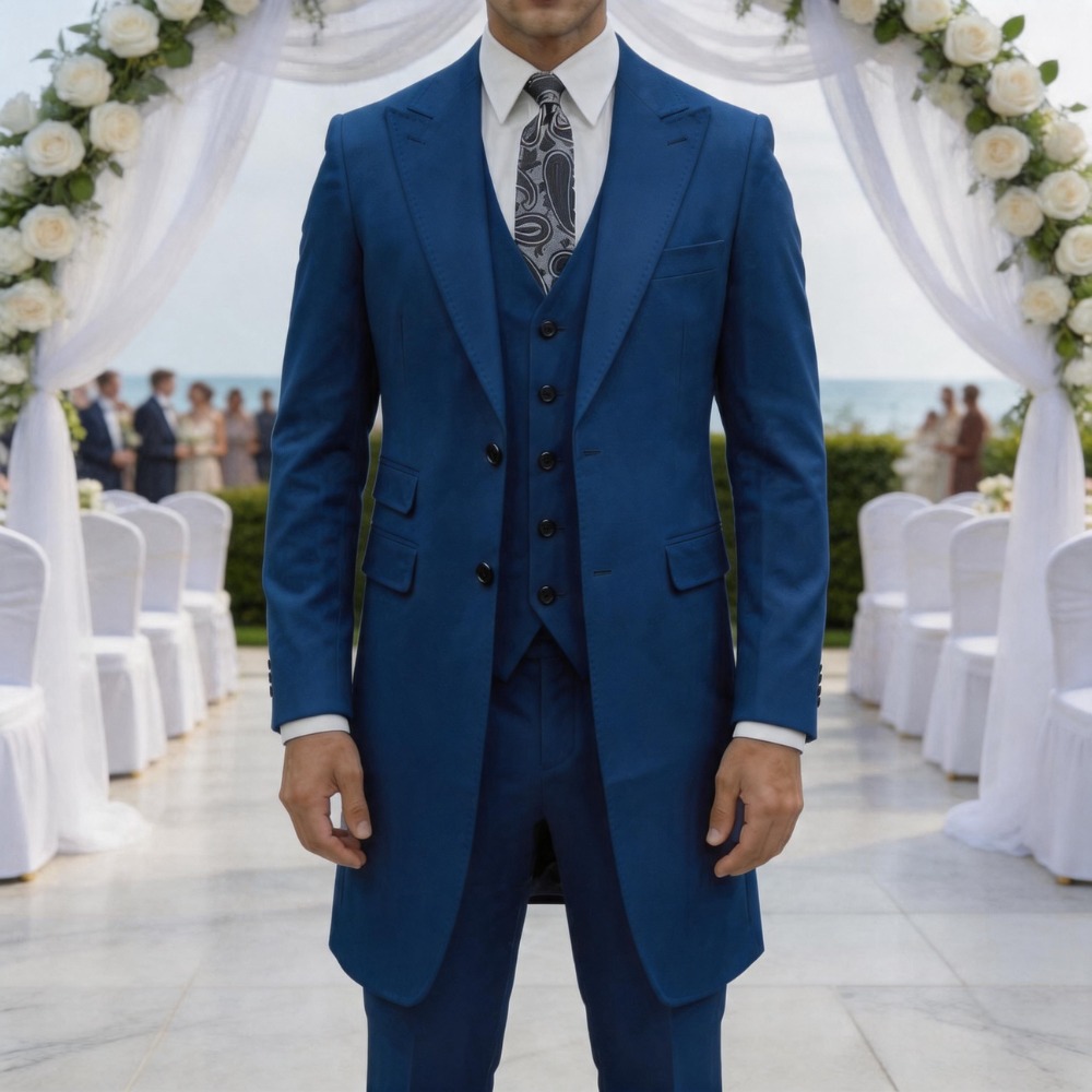 Slim Fit 3 Pieces Formal Men S - Men Formal Wear Outfits review and price