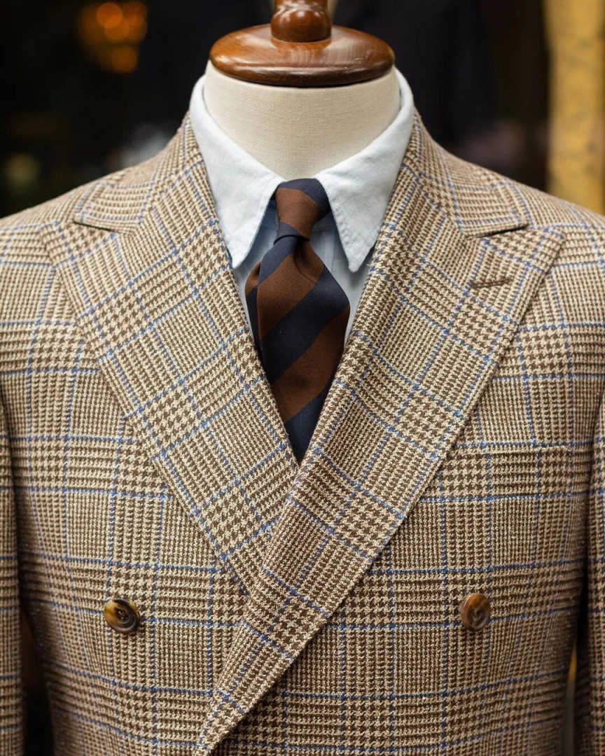 Retro Check Double Breasted Me - Men'S Formal Wear For Reception review and price