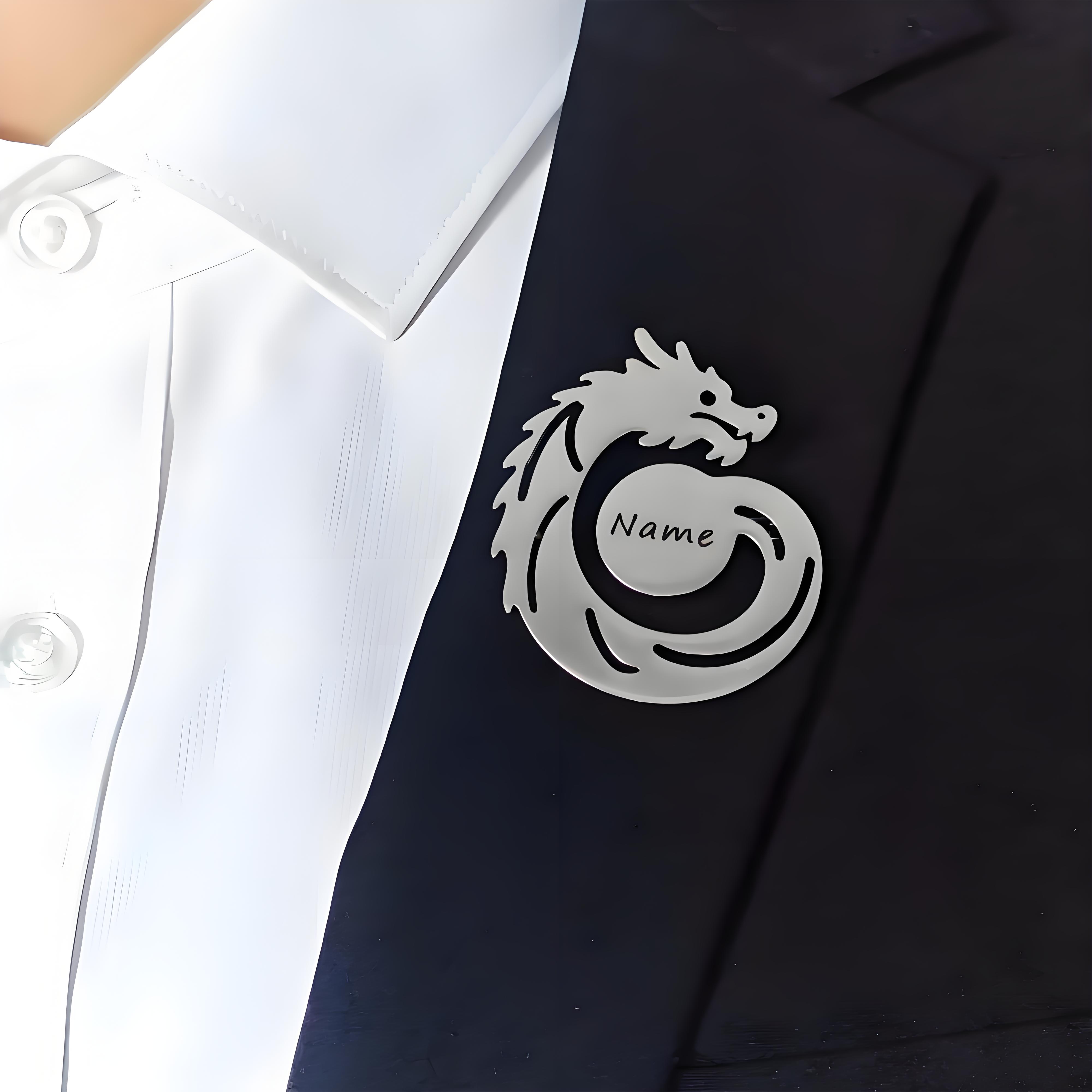 Custom Name Dragon Brooch, Per - Men'S Formal Ethnic Wear review and price