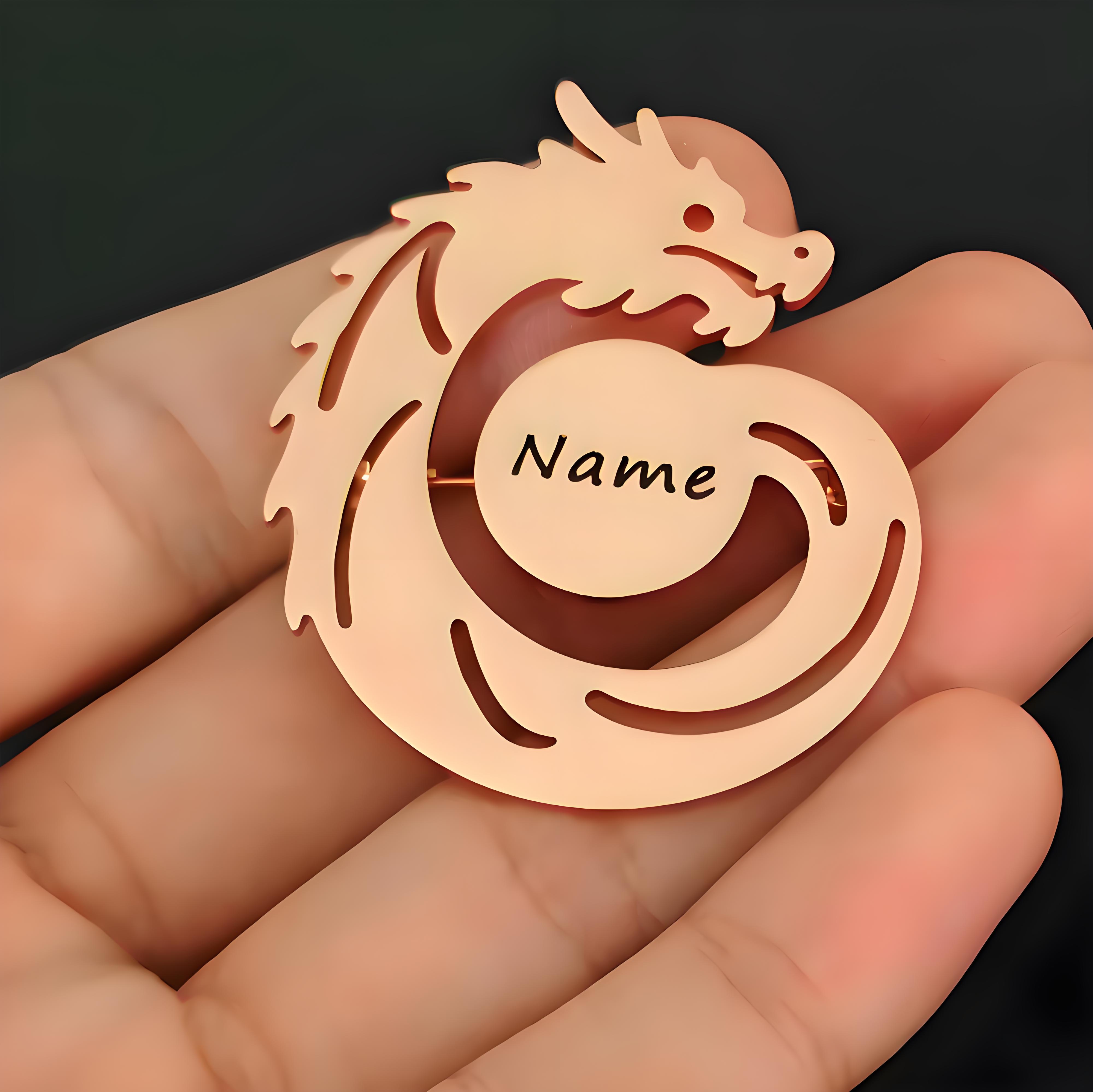 Custom Name Dragon Brooch, Per - Men'S Formal Ethnic Wear review and price