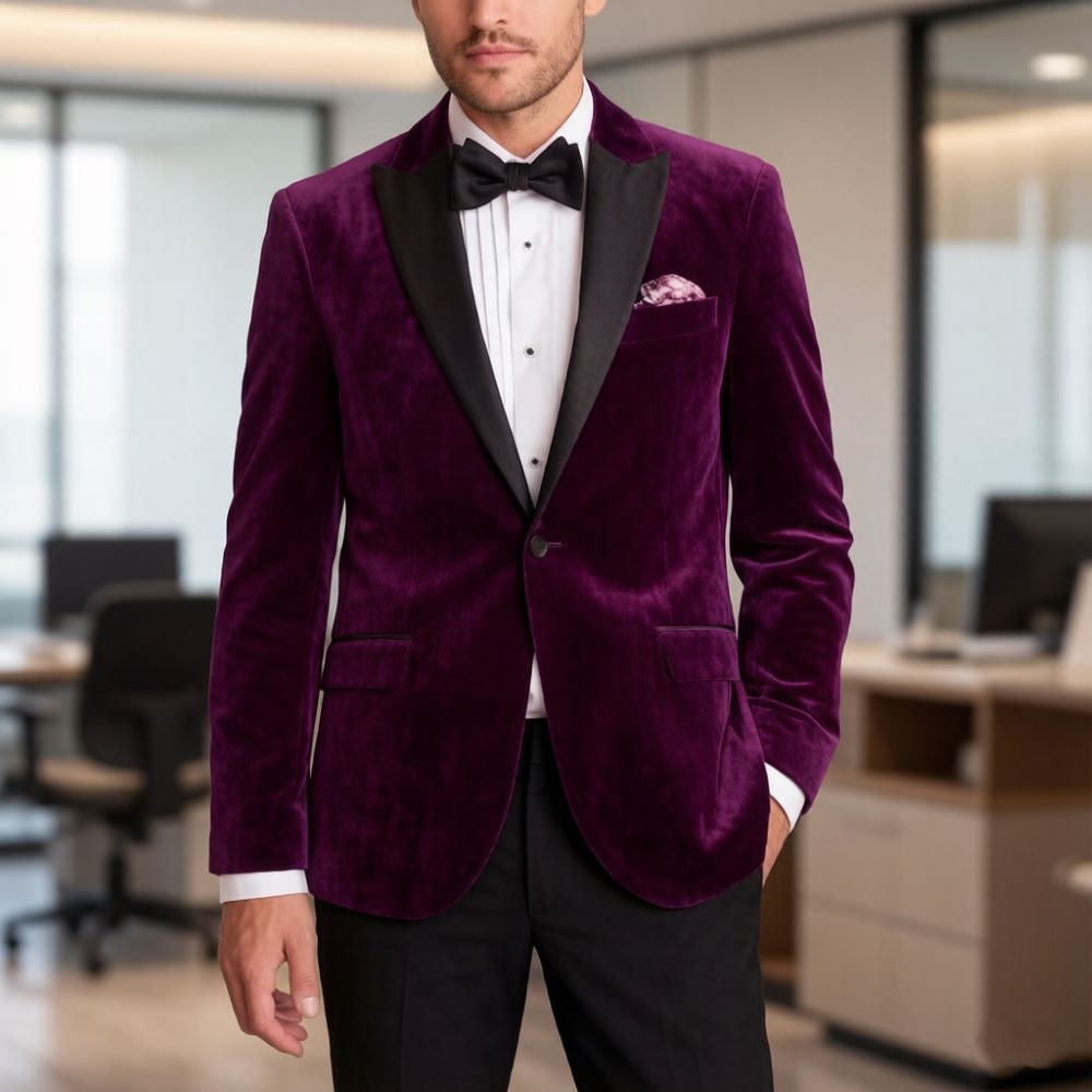 Velvet Formal Suits for Men Sl - Men'S Formal Wear For Reception review and price