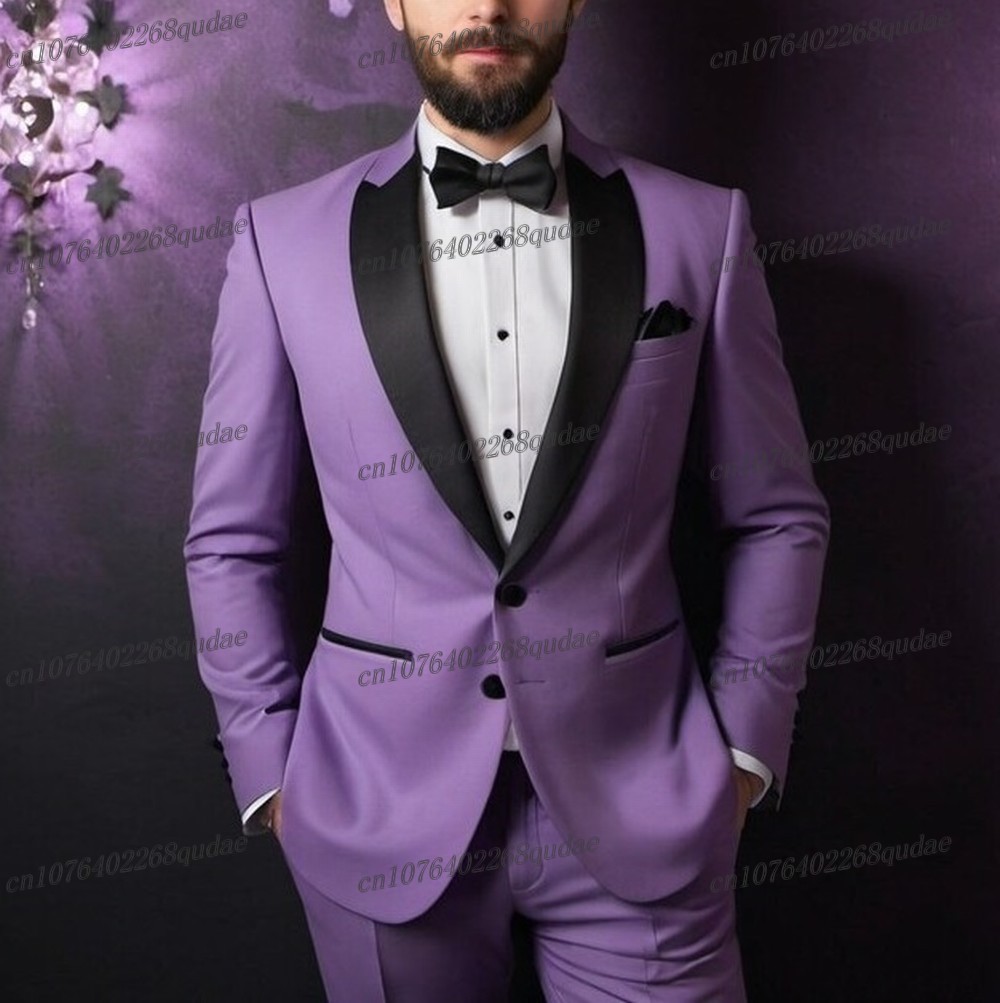 Black Collar Light Purple Form - Men Formal Wear Purple review and price