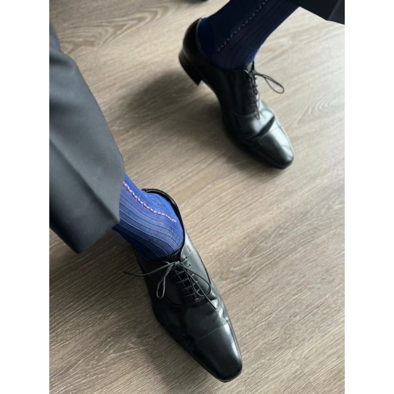 Male Dress Socks Blue Black Fo - Men Formal Party Wear Dress review and price