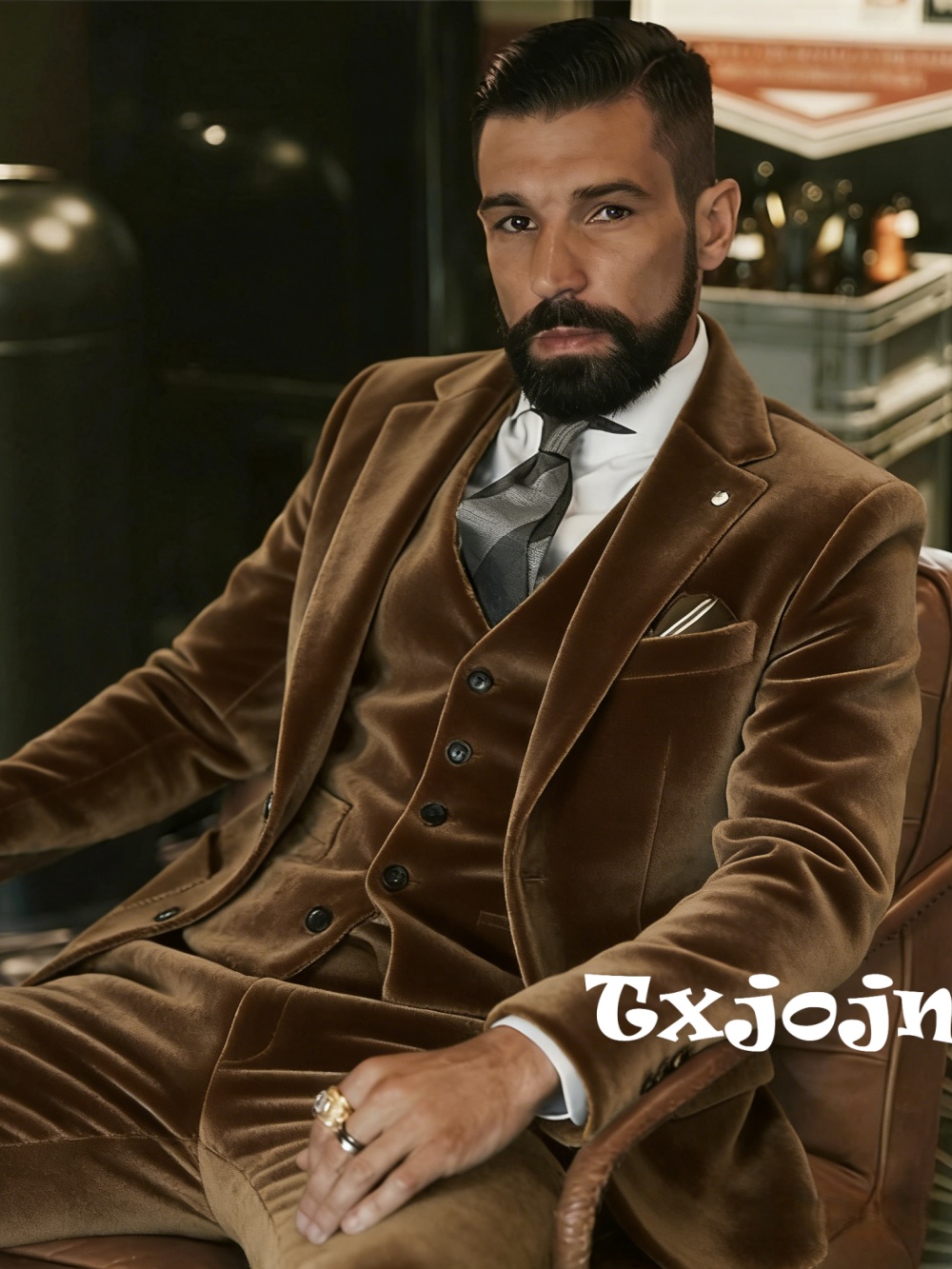 Men's Velvet Suits 3 Pieces Da - Men Formal Wear Outfits review and price
