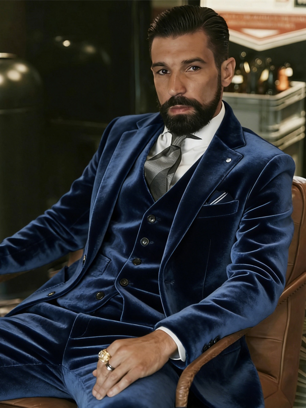 Men's Velvet Suits 3 Pieces Da - Men Formal Wear Outfits review and price