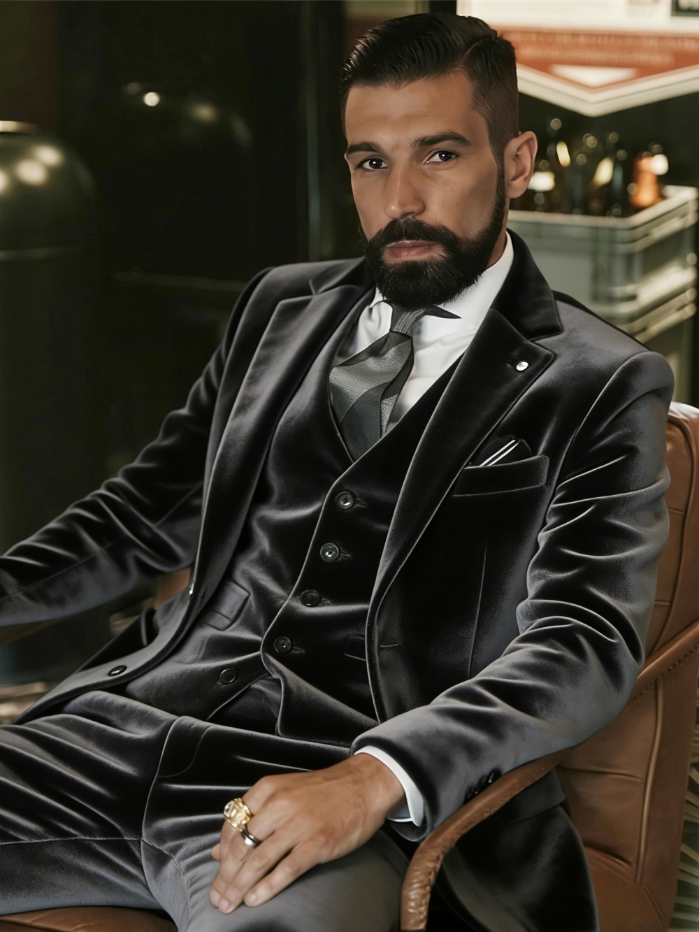 Men's Velvet Suits 3 Pieces Da - Men Formal Wear Outfits review and price
