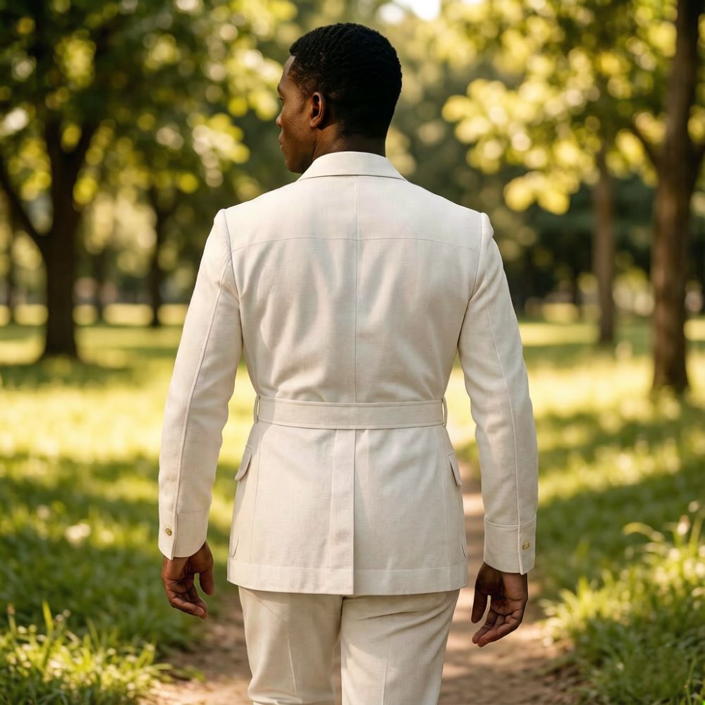 Mens Off White Linen Safari Su - Men'S Formal Beach Wear review and price