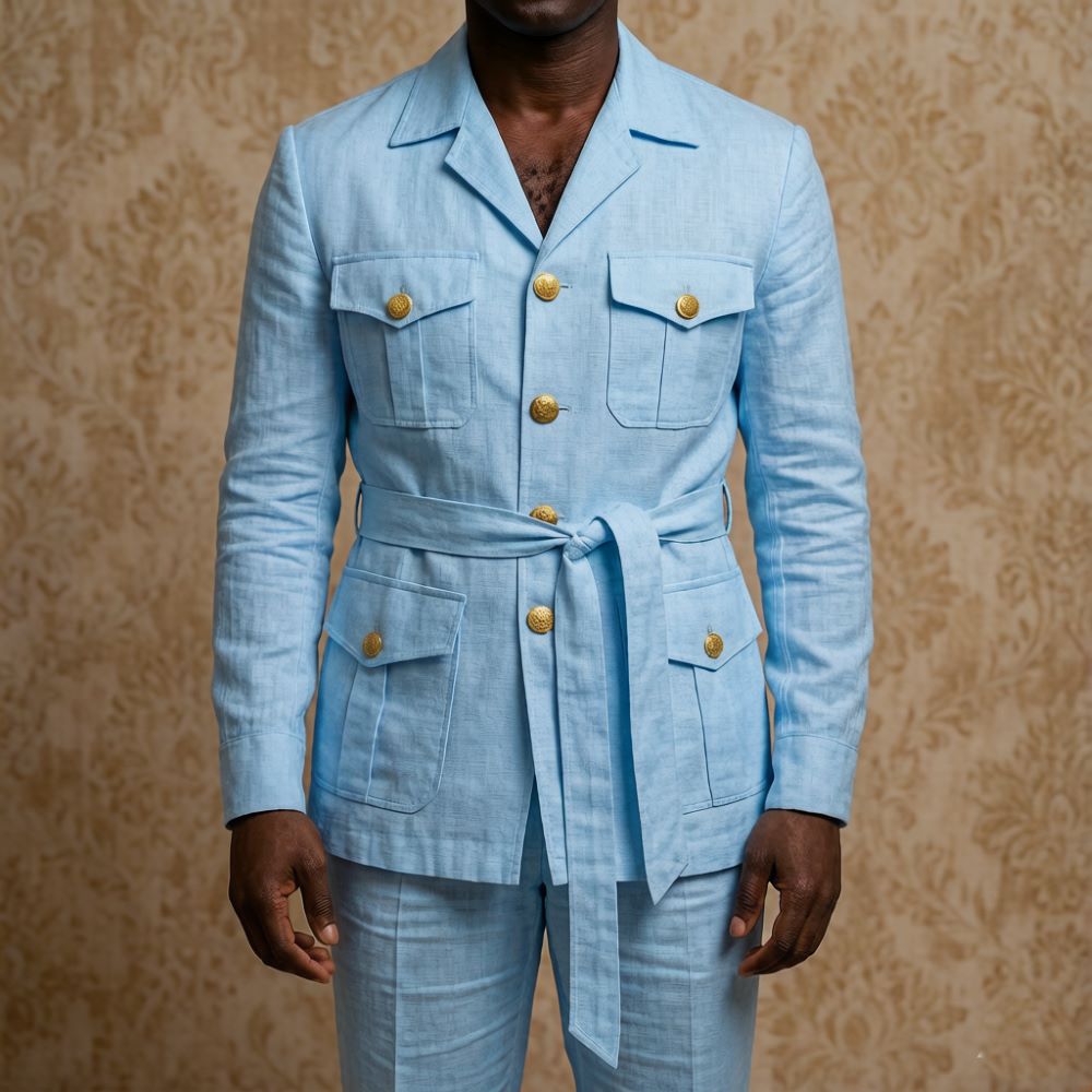 Mens Off White Linen Safari Su - Men'S Formal Beach Wear review and price