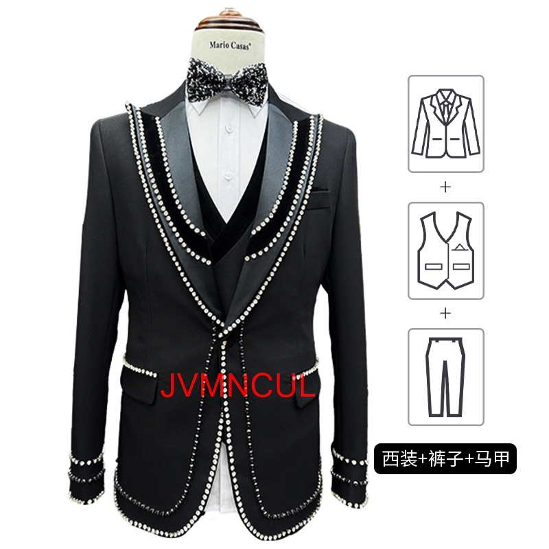 Men's Fashion 3 Piece Suit Sli - Men'S Formal Wear For Reception review and price