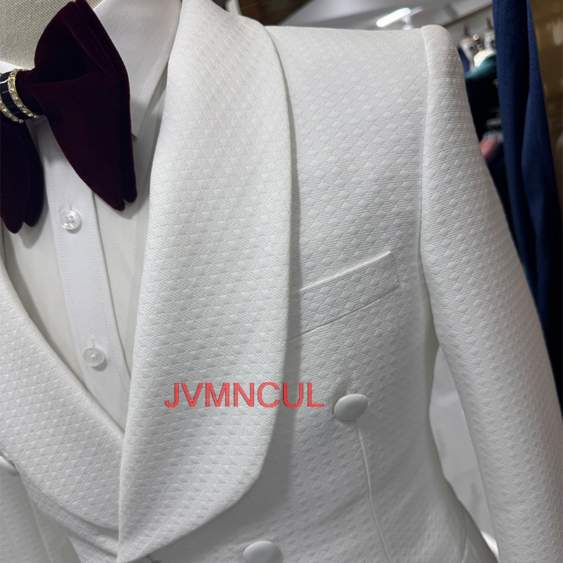 Men's Jacquard 3 Piece Suit Ta - Men'S Formal Wear For Reception review and price