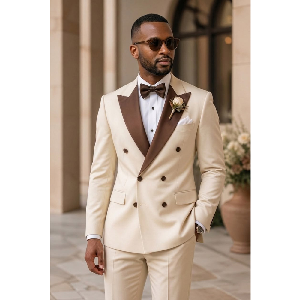 Men Double Breasted Tuxedo Sui - Men Formal Wear Outfits review and price